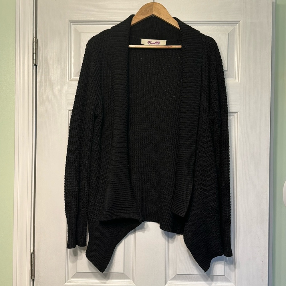 Black Open Sweater